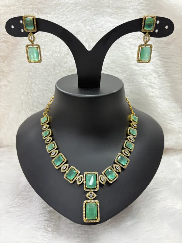 Mint_Green_American_Diamond_Stone_Necklace_with_Earring_Set_For_Women