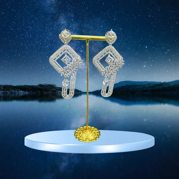 Silver_American_Diamond_Stone_Earring_Set_For_Women