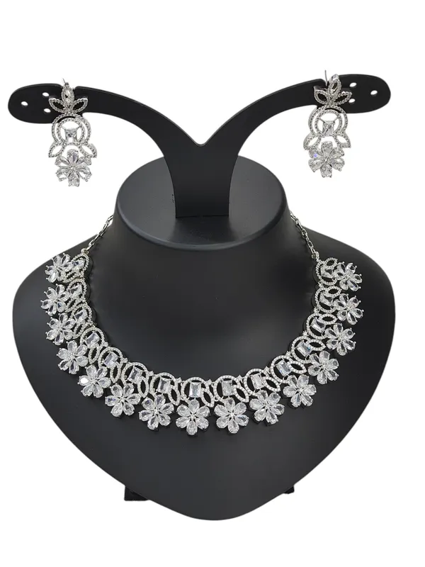 Silver_Tone_American_Diamond_Stone_Necklace_with_Earring_Set_For_Women