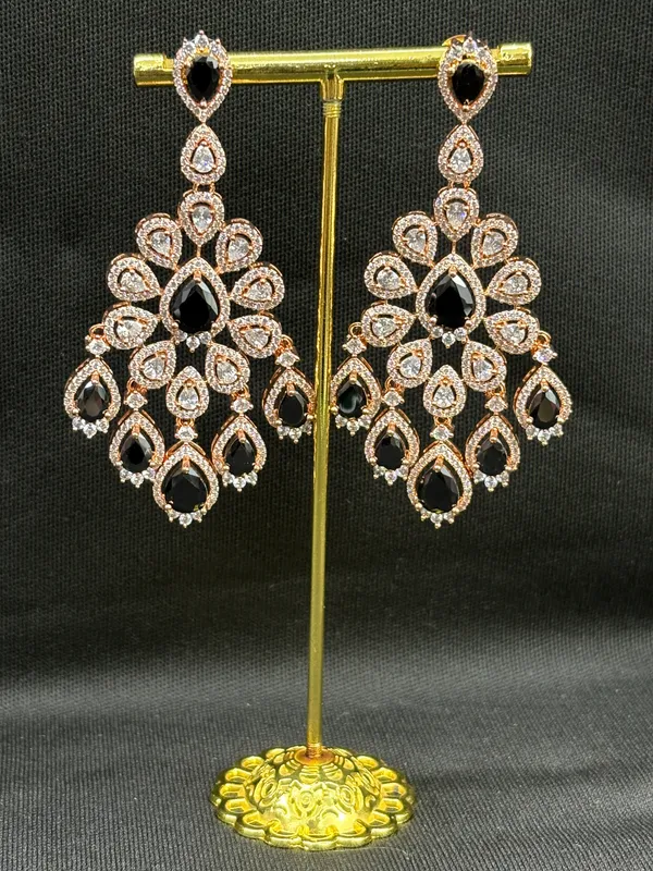 Dark_Black_American_Diamond_Stone_Earring_Set_For_Women