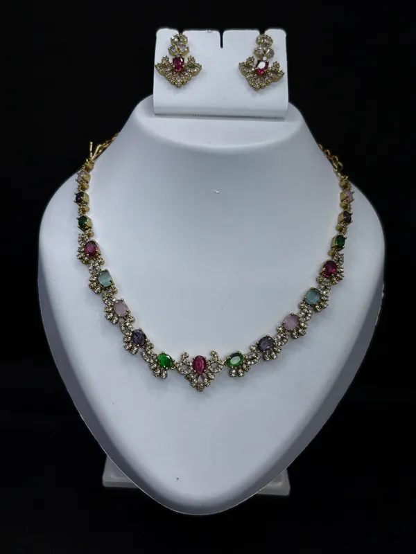 Royal_Carnival_Multicolor_Stone_Necklace_with_Earring_Set_For_Women