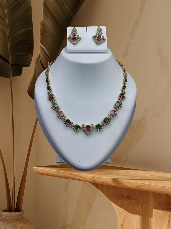 Royal_Carnival_Multicolor_Stone_Necklace_with_Earring_Set_For_Women