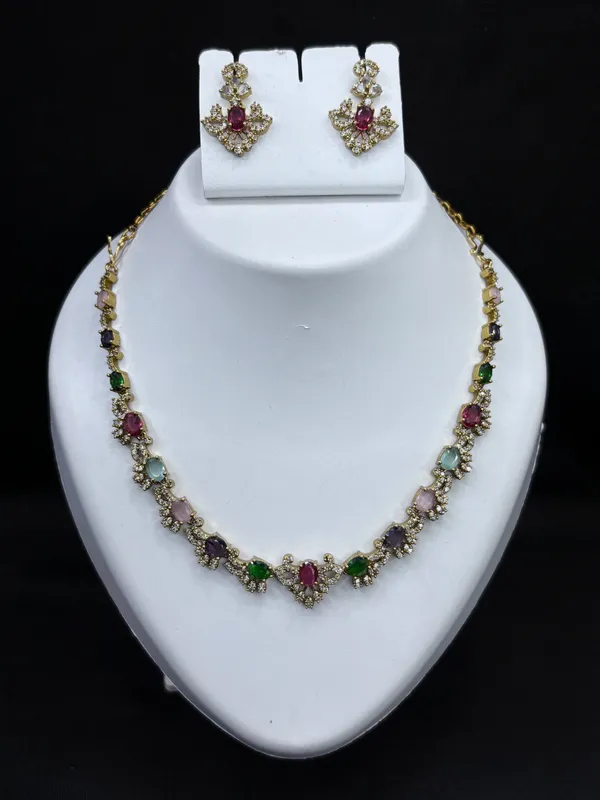 Royal_Carnival_Multicolor_Stone_Necklace_with_Earring_Set_For_Women