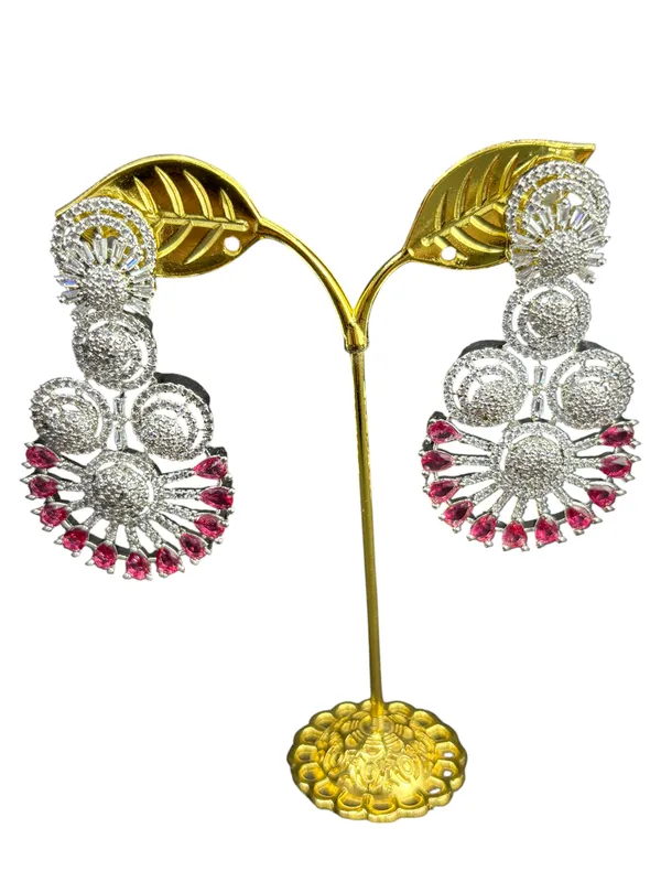 Deep_Maroon_American_Diamond_Stone_Earring_Set_For_Women