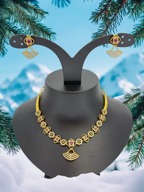 Ruby_Radiance_Gold_Plated_Necklace_Set