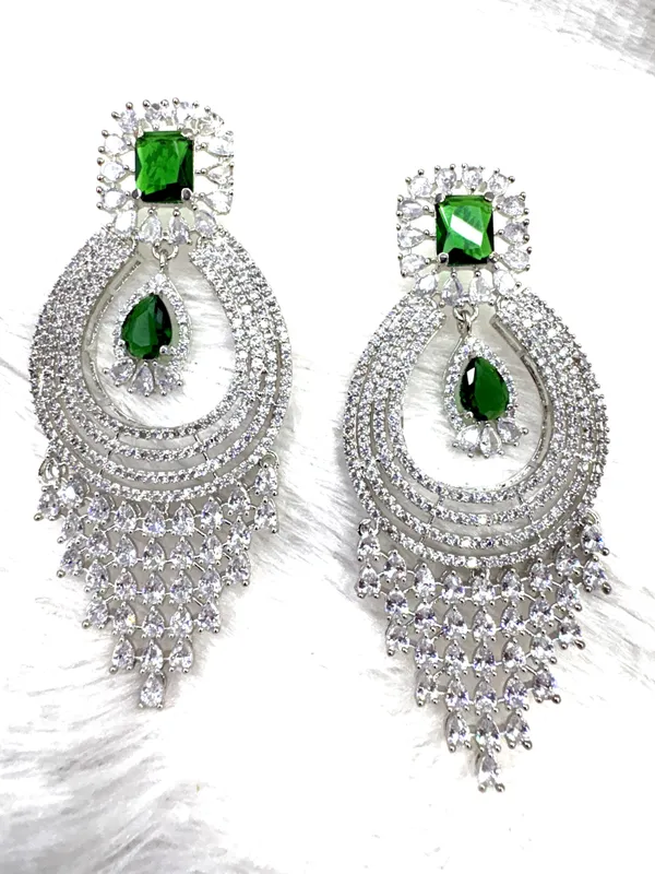 Deep_Green_American_Diamond_Stone_Earring_Set_For_Women
