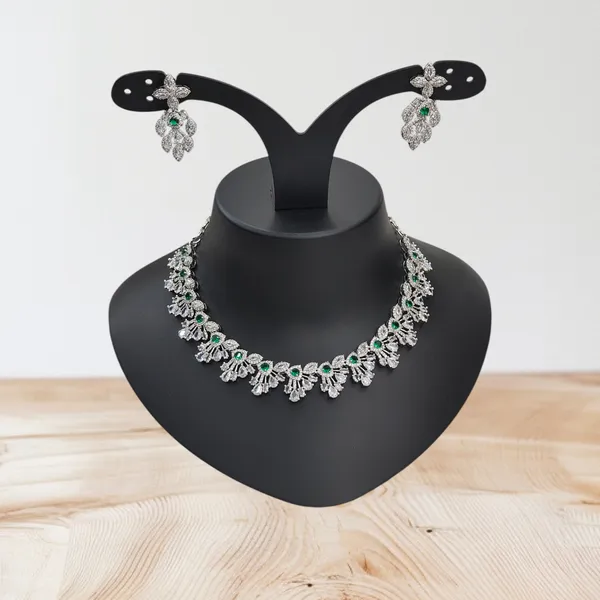 Pine_Green_American_Diamond_Stone_Necklace_with_Earring_Set_For_Women