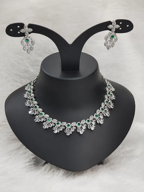 Pine_Green_American_Diamond_Stone_Necklace_with_Earring_Set_For_Women