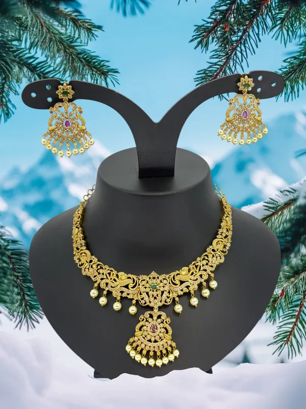 Gold_Finish_AD_Necklace_Set_with_Ruby_&_Green_Stone_Accents