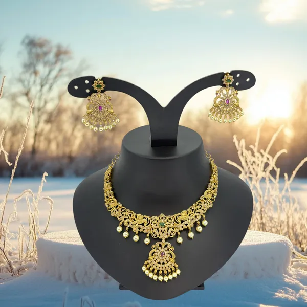 Gold_Finish_AD_Necklace_Set_with_Ruby_&_Green_Stone_Accents