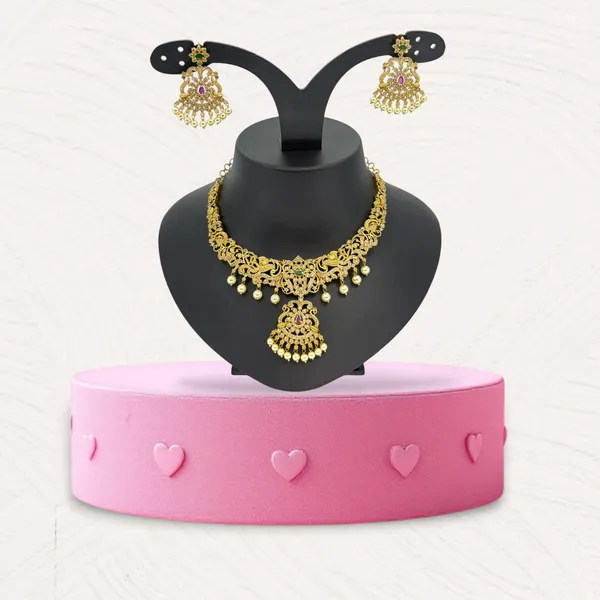 Gold_Finish_AD_Necklace_Set_with_Ruby_&_Green_Stone_Accents