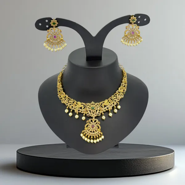 Gold_Finish_AD_Necklace_Set_with_Ruby_&_Green_Stone_Accents