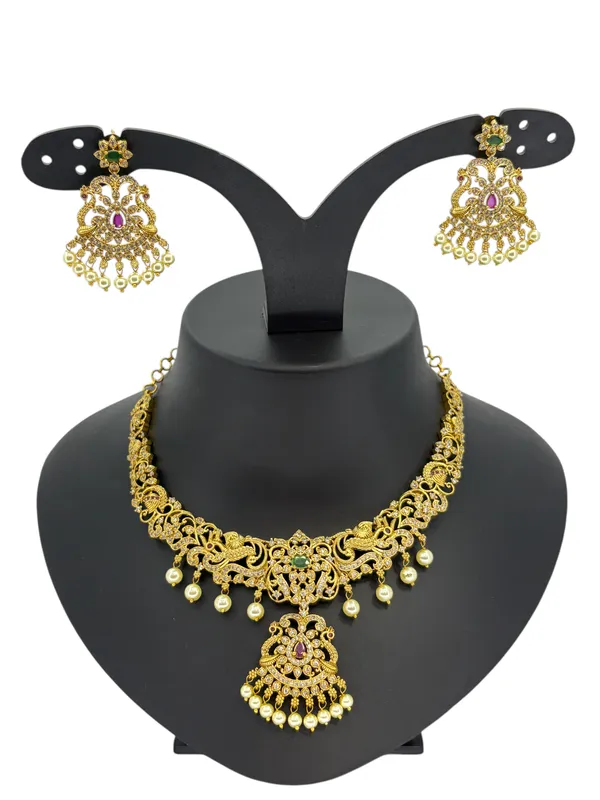 Gold_Finish_AD_Necklace_Set_with_Ruby_&_Green_Stone_Accents