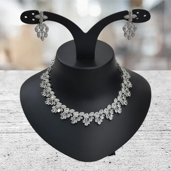 Silver_Tone_American_Diamond_Stone_Necklace_with_Earring_Set_For_Women