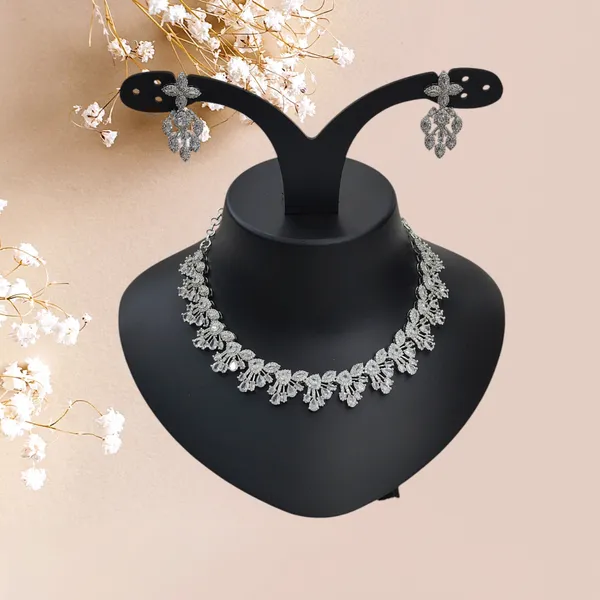 Silver_Tone_American_Diamond_Stone_Necklace_with_Earring_Set_For_Women