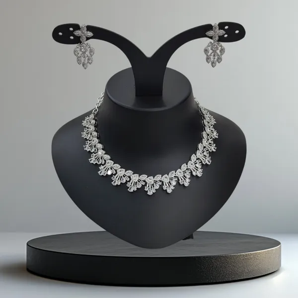 Silver_Tone_American_Diamond_Stone_Necklace_with_Earring_Set_For_Women