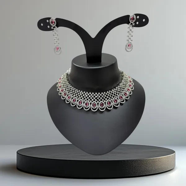 Onion_Pink_American_Diamond_Stone_Choker_Necklace_with_Earring_Set_For_Women
