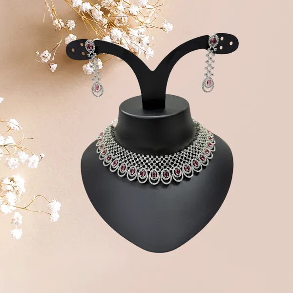 Onion_Pink_American_Diamond_Stone_Choker_Necklace_with_Earring_Set_For_Women