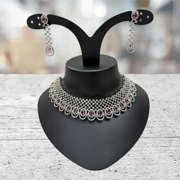 Onion_Pink_American_Diamond_Stone_Choker_Necklace_with_Earring_Set_For_Women