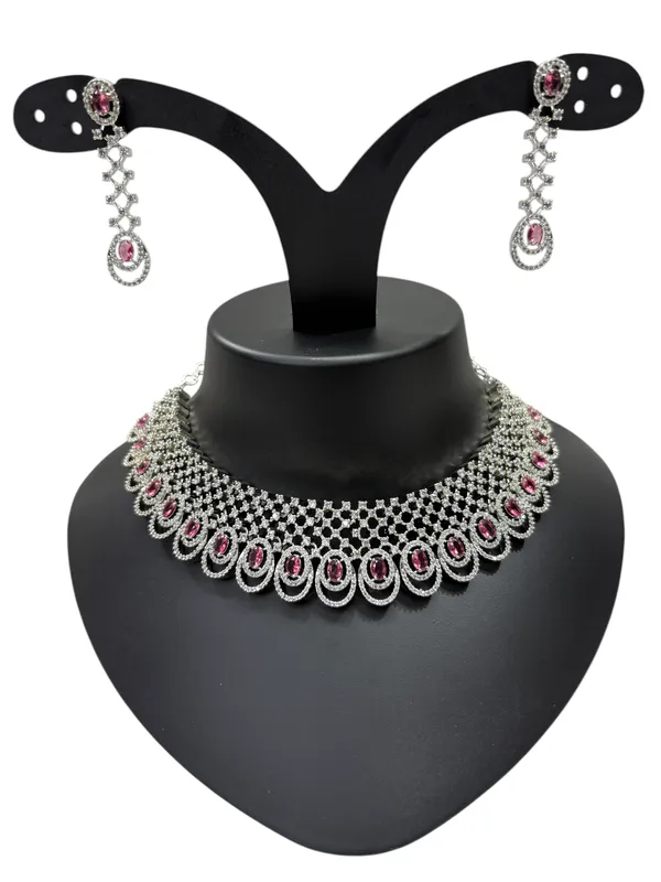 Onion_Pink_American_Diamond_Stone_Choker_Necklace_with_Earring_Set_For_Women