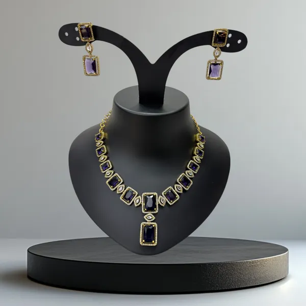 Deep_Violet_American_Diamond_Stone_Necklace_with_Earring_Set_For_Women