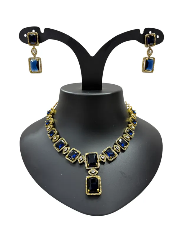 Navy_Blue_American_Diamond_Stone_Necklace_with_Earring_Set_For_Women