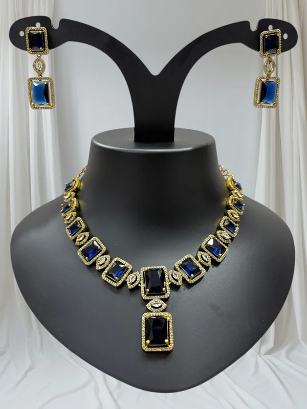 Navy_Blue_American_Diamond_Stone_Necklace_with_Earring_Set_For_Women