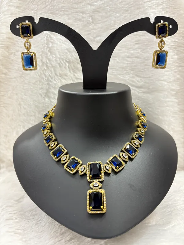 Navy_Blue_American_Diamond_Stone_Necklace_with_Earring_Set_For_Women