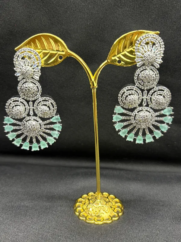 Mint_American_Diamond_Stone_Earring_Set_For_Women