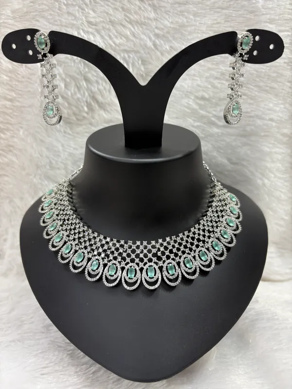 Mint_Green_American_Diamond_Stone_Choker_Necklace_with_Earring_Set_For_Women