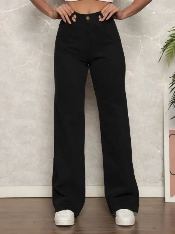 Black_Cotton_Blend_Flared_High_Rise_Jeans_For_Women