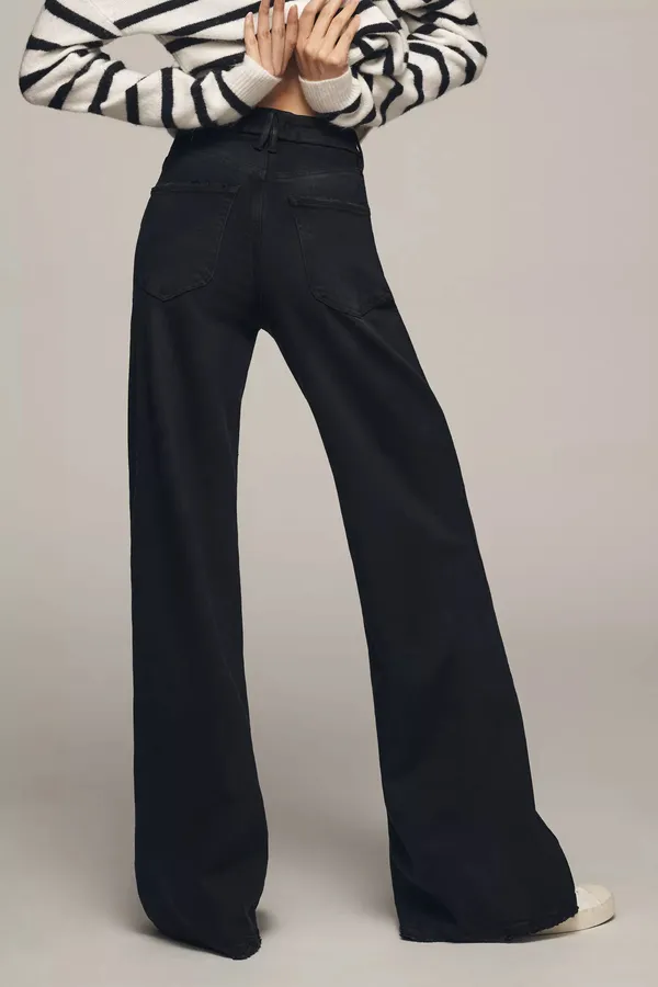 Black_Cotton_Blend_Flared_High_Rise_Jeans_For_Women