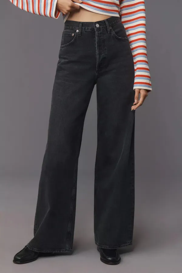 Black_Cotton_Blend_Flared_High_Rise_Jeans_For_Women