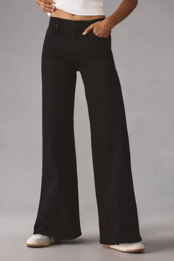 Black_Cotton_Blend_Flared_High_Rise_Jeans_For_Women