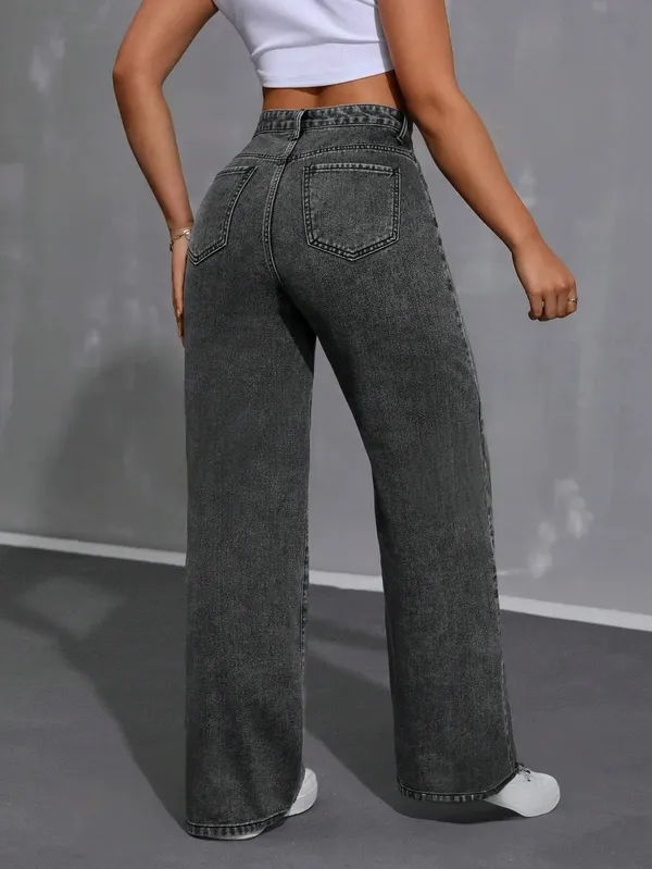 Black_Cotton_Blend_Flared_High_Rise_Jeans_For_Women