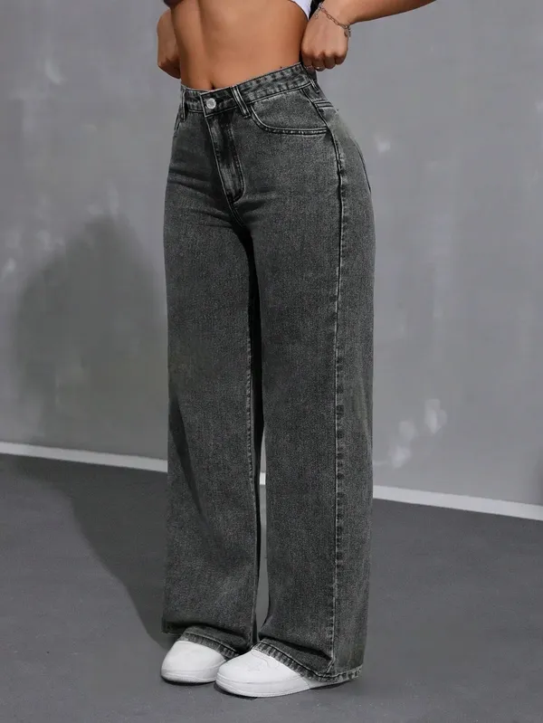 Black_Cotton_Blend_Flared_High_Rise_Jeans_For_Women