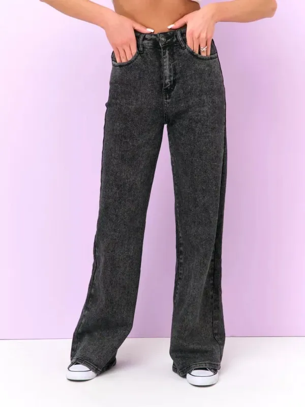 Black_Cotton_Blend_Flared_High_Rise_Jeans_For_Women