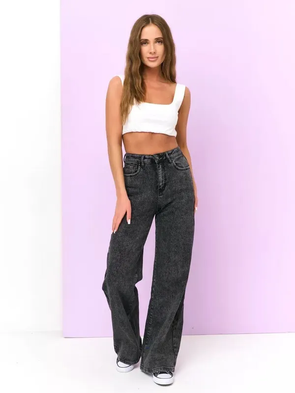 Black_Cotton_Blend_Flared_High_Rise_Jeans_For_Women