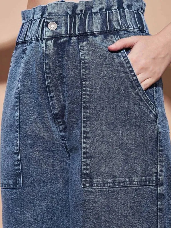 Blue_Cotton_Blend_Flared_High_Rise_Jeans_For_Women