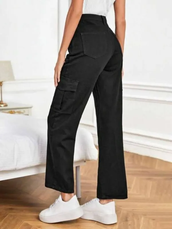 Black_Cotton_Blend_Flared_High_Rise_Jeans_For_Women