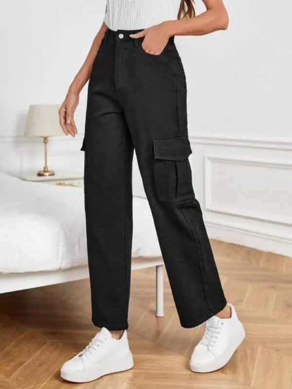 Black_Cotton_Blend_Flared_High_Rise_Jeans_For_Women