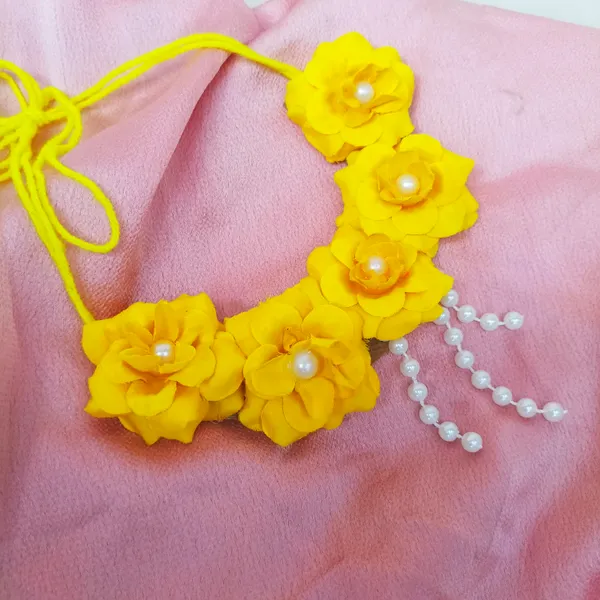 Yellow_Aaradhya_Fabric_Floral_Jewellery_For_Women