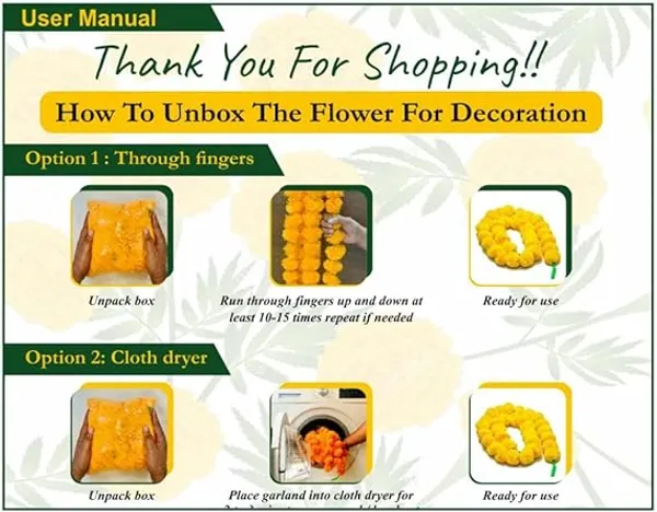 RAATRAANI__Yellow_Pack_of_5_Marigold_Flower_Garland_for_Festive_Decor_4.5_Feet_long