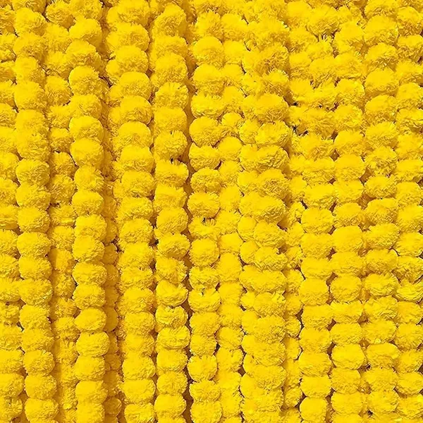 RAATRAANI__Yellow_Pack_of_5_Marigold_Flower_Garland_for_Festive_Decor_4.5_Feet_long