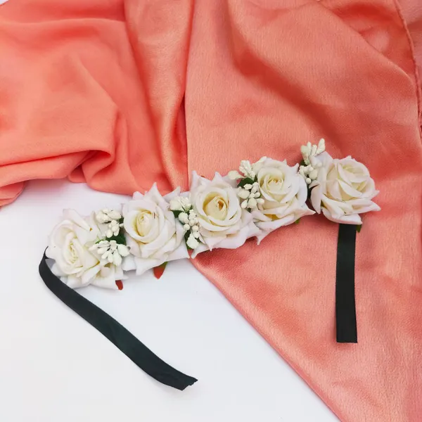 White__Chloe_Fabric_Hair_Brooch_For_Girls_&_Women