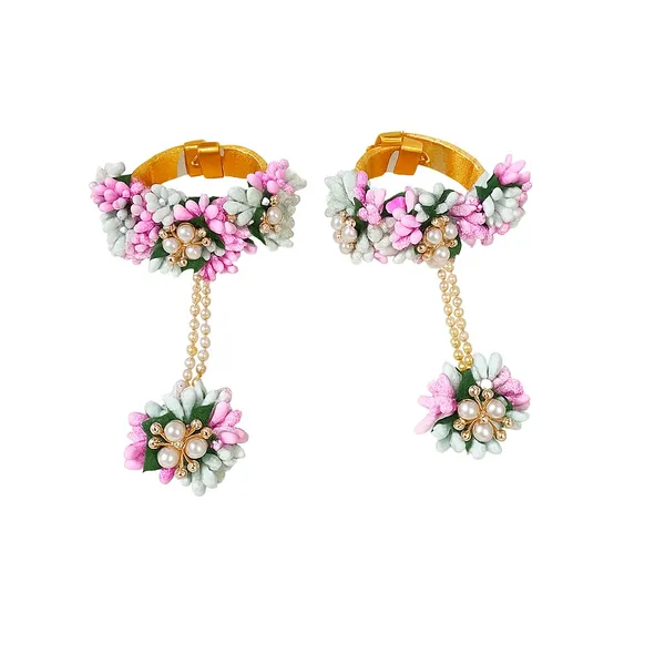 Pink_&_White__Shivanya_Fabric_Flower_jewellery_For_Women