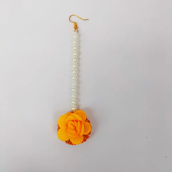 Yellow__Madhuri_Fabric_Flower_Jewellery__For_Girls_&_Women