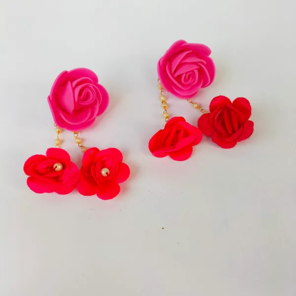 Pink_Foam__Sara_Fabric_Flower_Jewellery__For_Women
