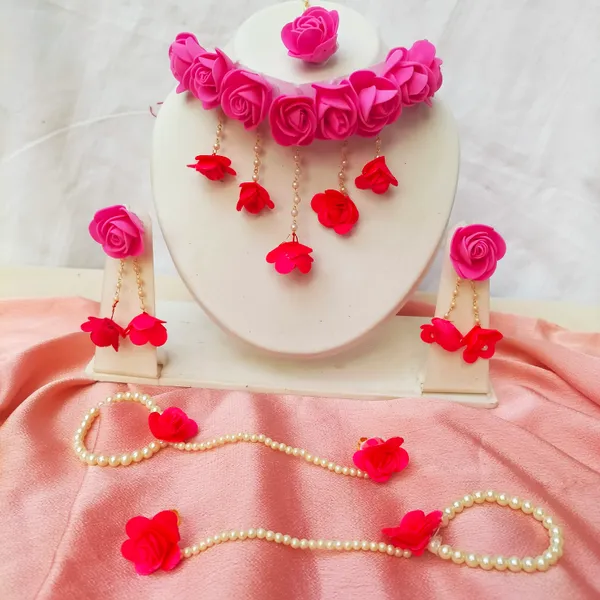 Pink_Foam__Sara_Fabric_Flower_Jewellery__For_Women