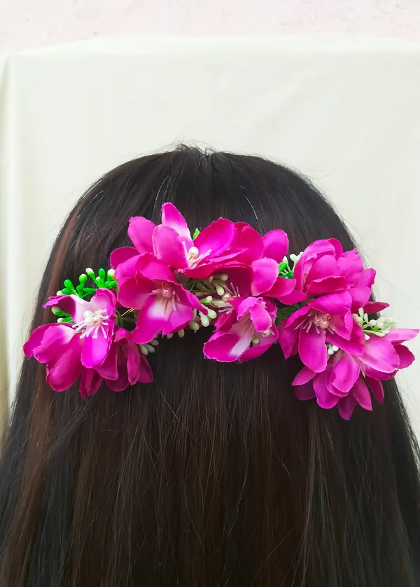 Purple__Pavika_Fabric_Hair_Brooch_For_Girls_&_Women